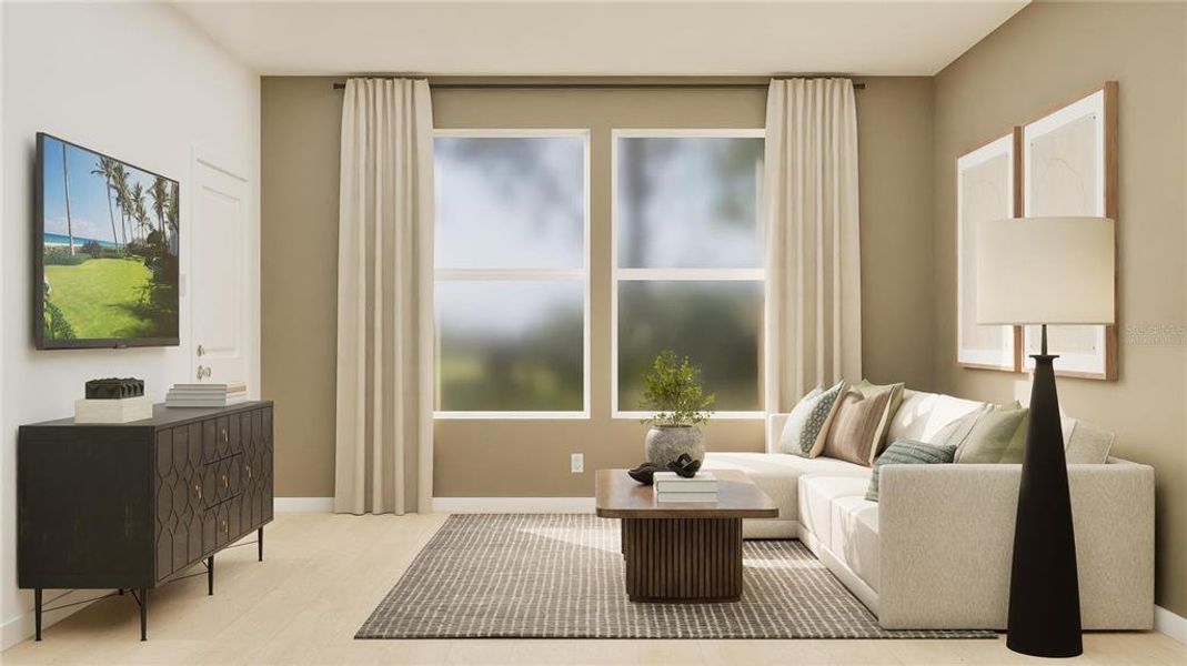 Furnished interior view inside a new home in Sugarloaf Ridge, Minneola (Image 21).