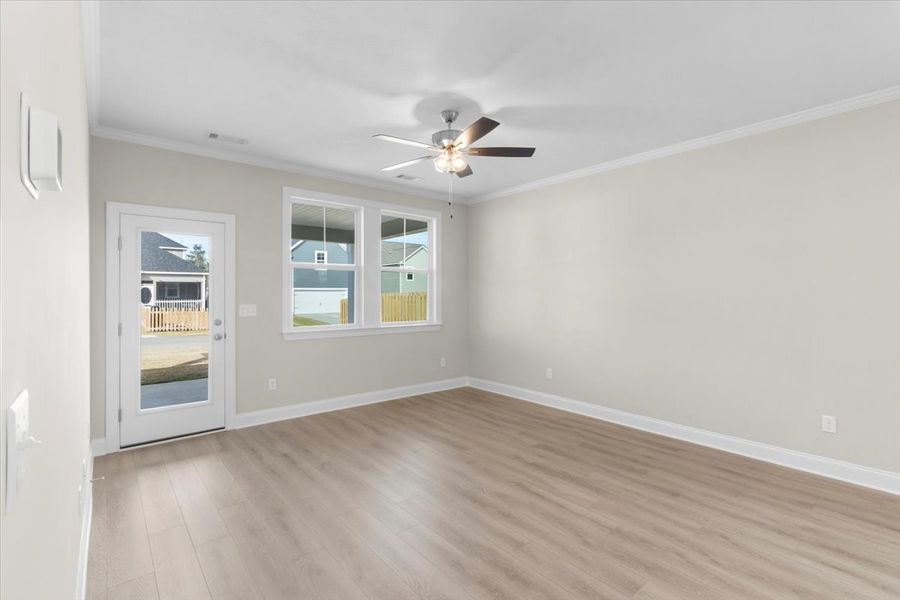 Spacious, unfurnished interior of a new home in Tillery Park, Grovetown (Image 21). Spacious, unfurnished interior of a new home in Tillery Park, Grovetown (Image 21).