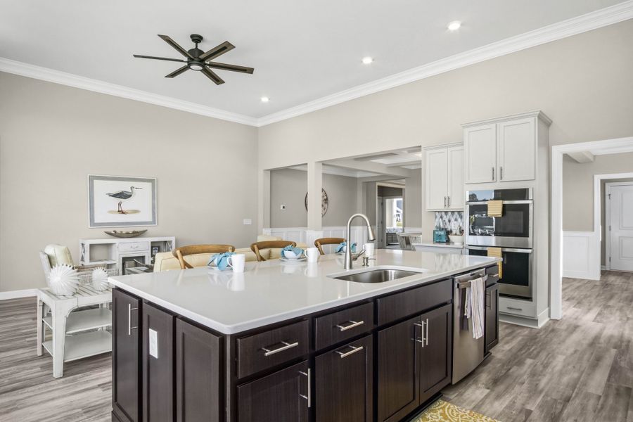 Furnished interior view inside a new home in Bridgewater - Waterside Village, Little River (Image 7).