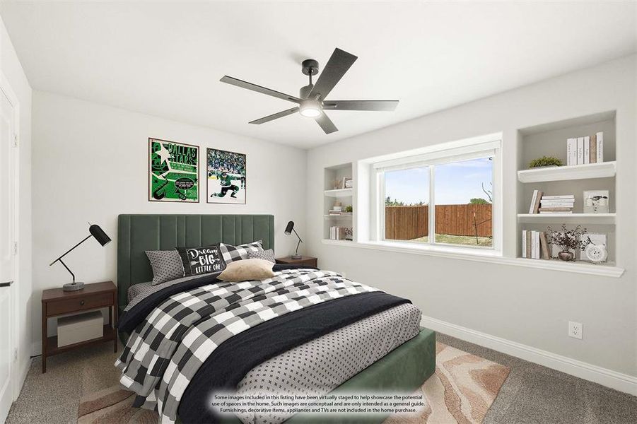 Furnished interior view inside a new home in The Retreat at North Grove 60, Waxahachie (Image 10).