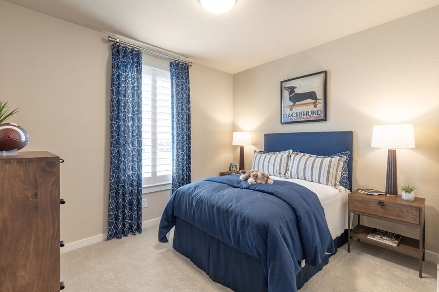 Representative Secondary Bedroom - some options shown Representative Secondary Bedroom - some options shown