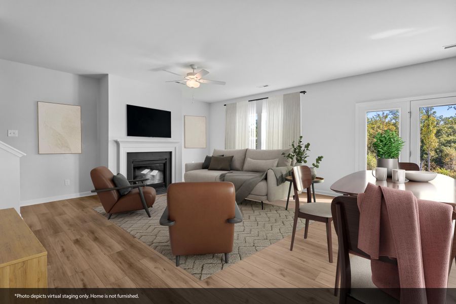 Furnished interior view inside a new home in Bell West, Kernersville (Image 9).