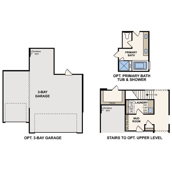 2D floor plan layout for the Denali by Century Communities in Elm Estates, Angleton, TX (Image 4).
