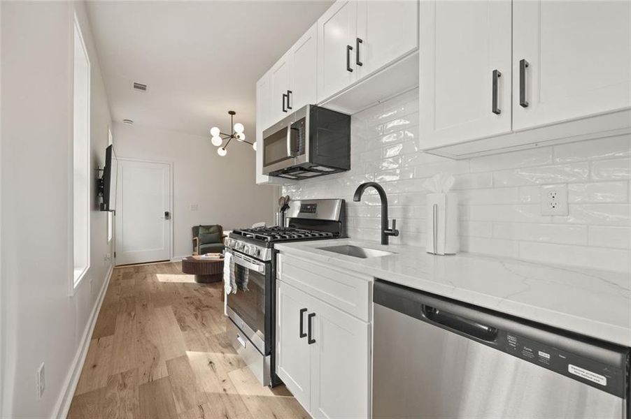 Furnished interior view inside a new home in , Decatur (Image 11).