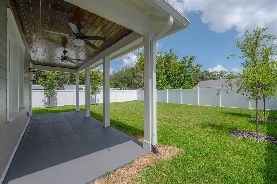 Exterior details and patio area of a home in , Tampa (Image 3). Exterior details and patio area of a home in , Tampa (Image 3).