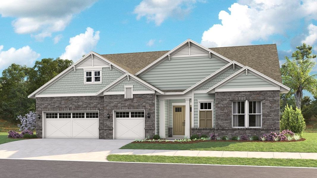 Elevation Craftsman | Stone