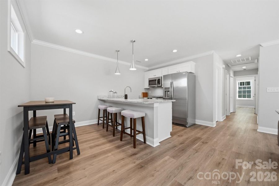 Furnished interior view inside a new home in , Hickory (Image 10).