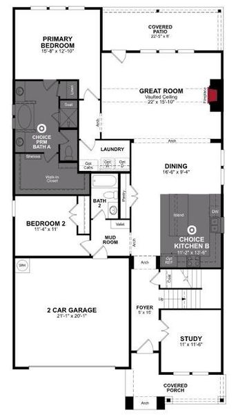 Beazer Homes Enclave at Legacy Hills Laredo floorplan