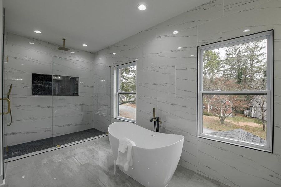 Furnished interior view inside a new home in , Atlanta (Image 18).