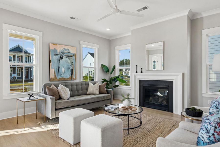 Furnished interior view inside a new home in Nexton, Summerville (Image 18). Furnished interior view inside a new home in Nexton, Summerville (Image 18).