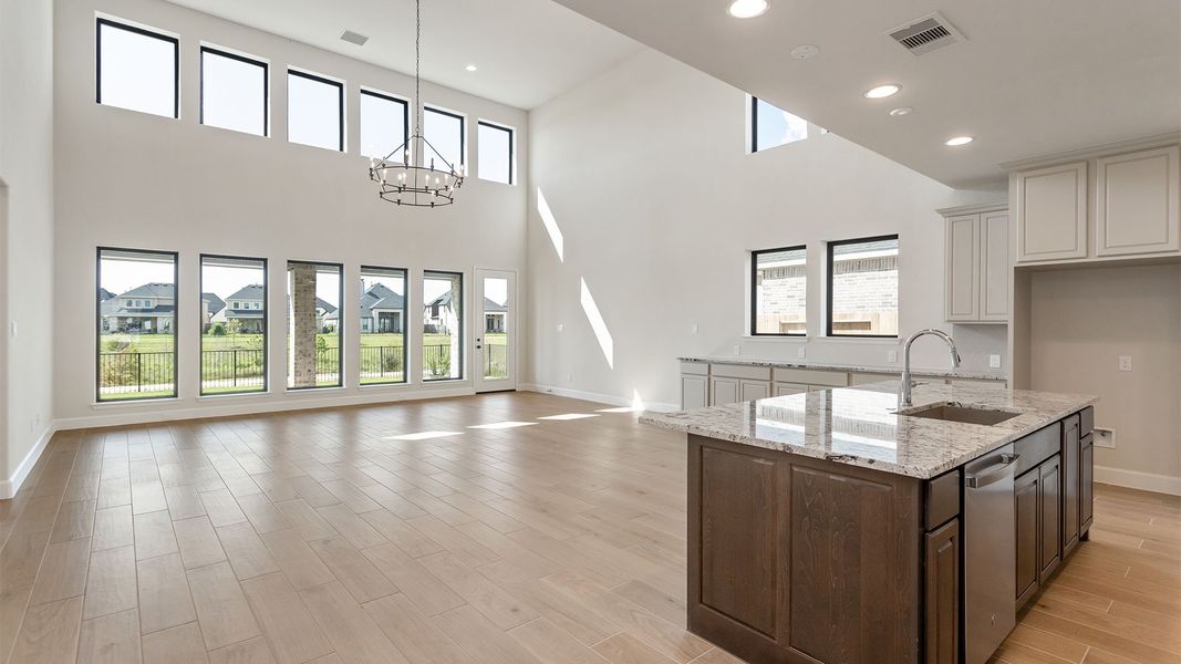 Furnished interior view inside a new home in Cross Creek West, Fulshear (Image 5).