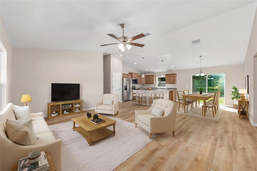Furnished interior view inside a new home in , Ocala (Image 11). Furnished interior view inside a new home in , Ocala (Image 11).