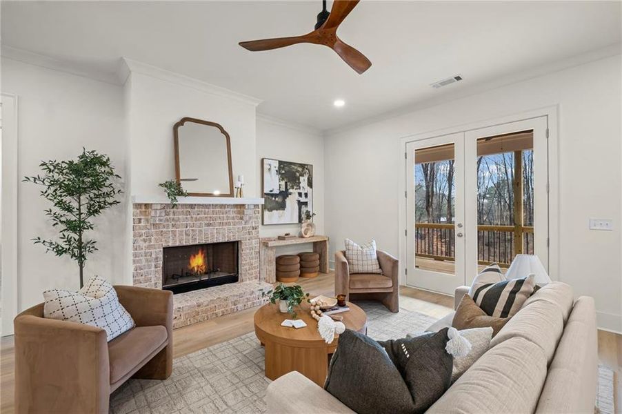 Furnished interior view inside a new home in , Canton (Image 18).
