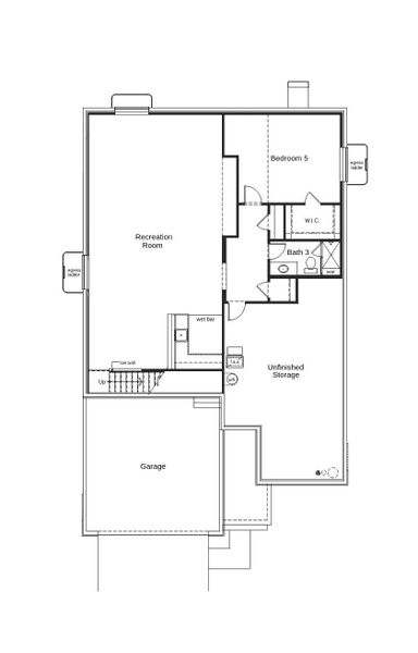 2D floor plan layout of this home in Windsong, Thornton, CO (Image 3).