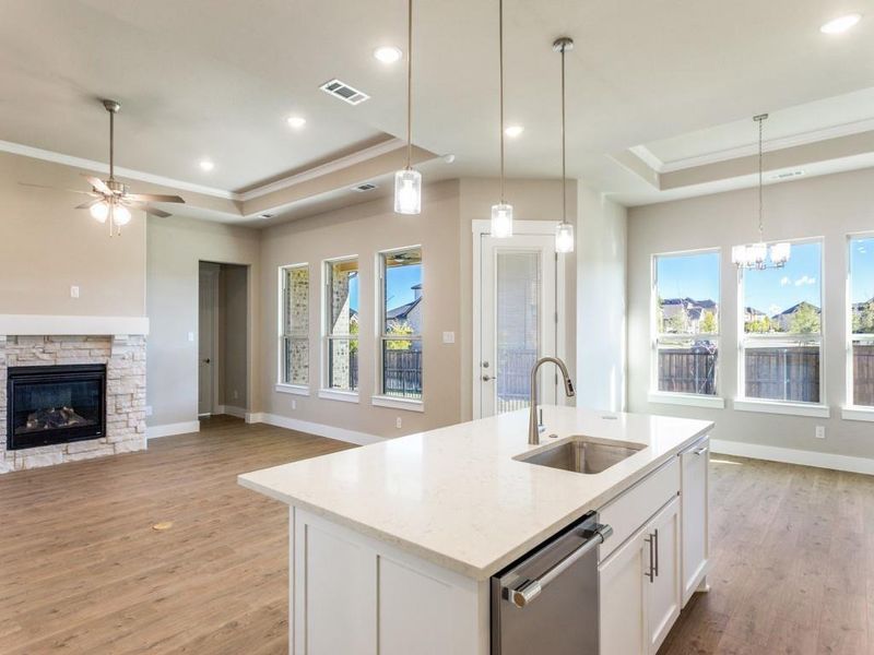 Furnished interior view inside a new home in Ladera at the Reserve, Mansfield (Image 13).