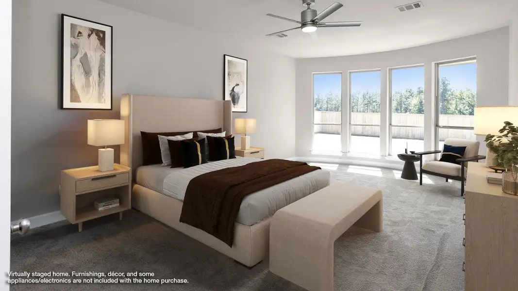Representative furnished interior of a home built from the 4098W by Perry Homes in Elyson, Katy (Image 5).