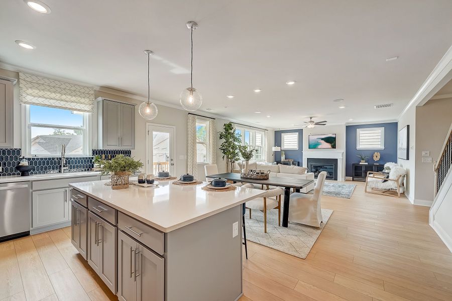 Furnished interior view inside a new home in Nichols Farm, Dacula (Image 14).