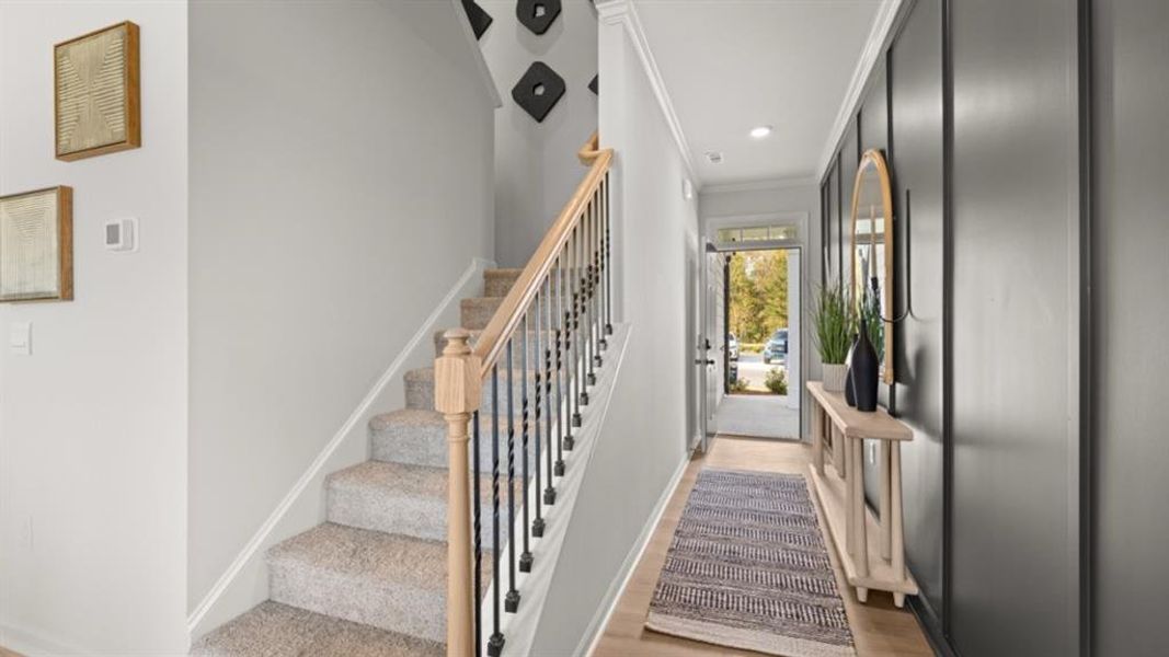 Furnished interior view inside a new home in Oconee Overlook Townhomes, Gainesville (Image 36).
