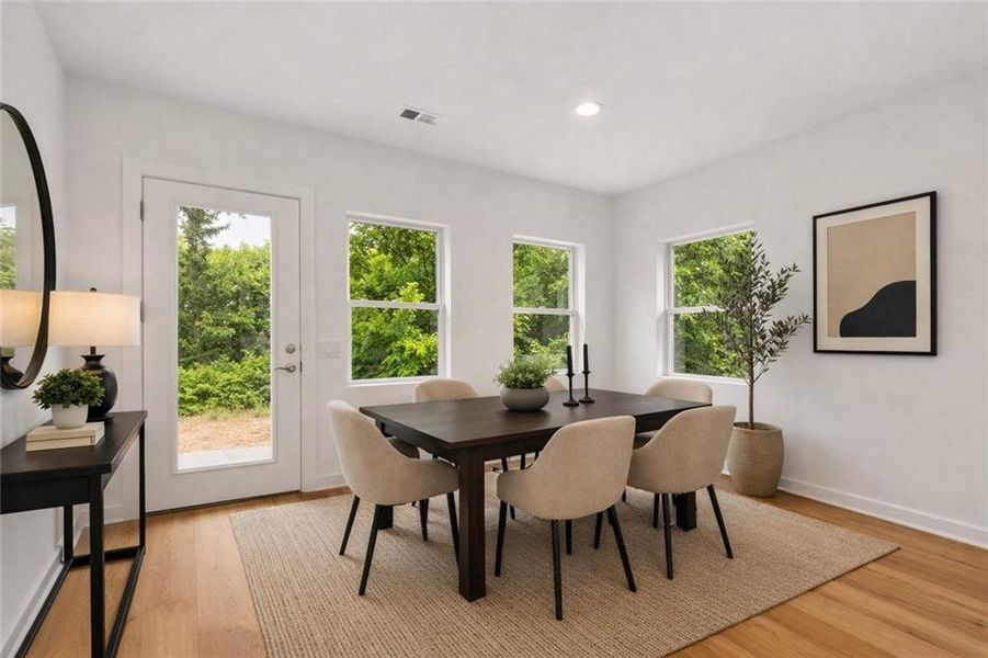 Furnished interior view inside a new home in , Atlanta (Image 7).
