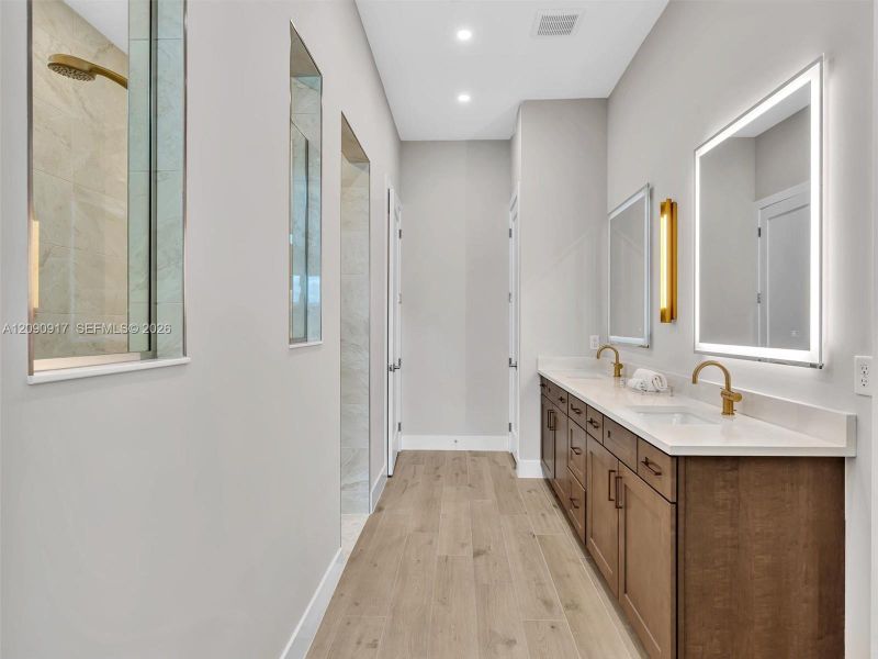 Furnished interior view inside a new home in , Davie (Image 36).
