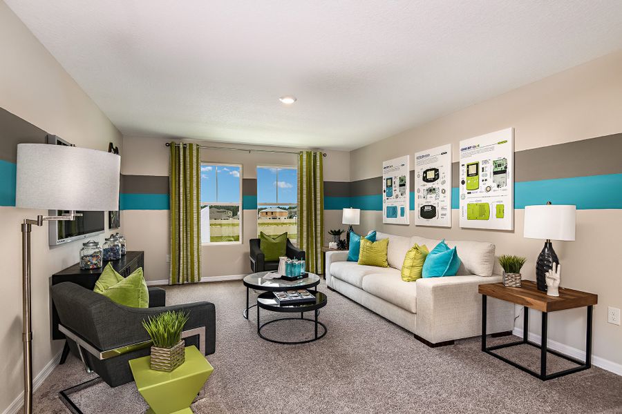 Furnished interior view inside a new home in Scenic Terrace, Haines City (Image 18).