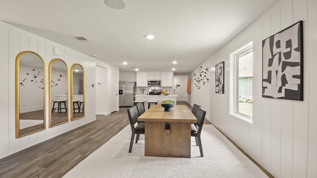 Furnished interior view inside a new home in The Canopies, Splendora (Image 5).