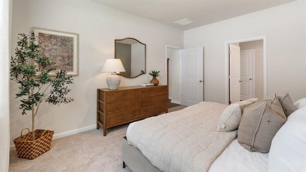 Furnished interior view inside a new home in The Landing at Hidden Lakes, McKinney (Image 4). Furnished interior view inside a new home in The Landing at Hidden Lakes, McKinney (Image 4).