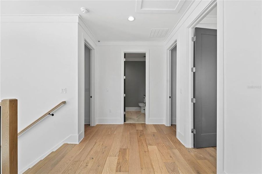 Second Floor Landing- Hardwood floors throughout