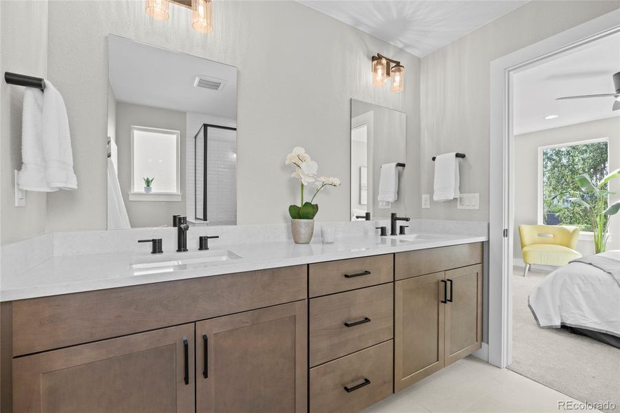 Furnished interior view inside a new home in , Denver (Image 38).