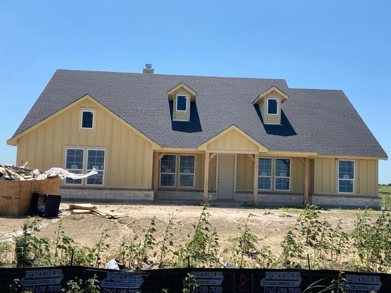 In-progress construction of a new home in Clear Sky Addition, Valley View, TX (Image 4).