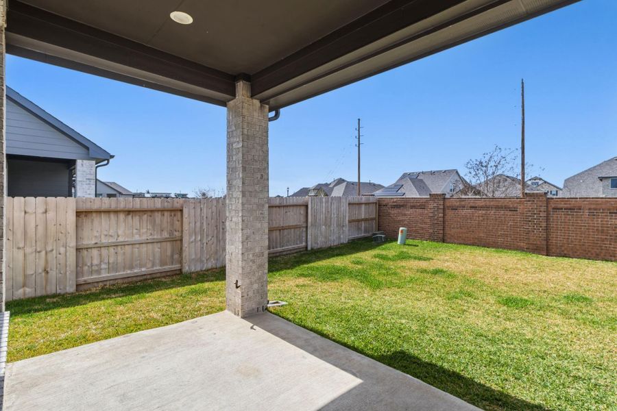 Exterior details and patio area of a home in , Cypress (Image 4). Exterior details and patio area of a home in , Cypress (Image 4).