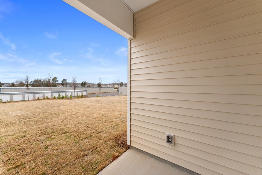 Exterior details and patio area of a home in Tucker Ridge, Pendleton (Image 3).