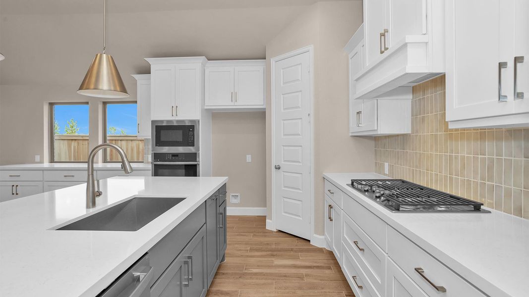 Furnished interior view inside a new home in Bridgeland 50', Cypress (Image 7). Furnished interior view inside a new home in Bridgeland 50', Cypress (Image 7).