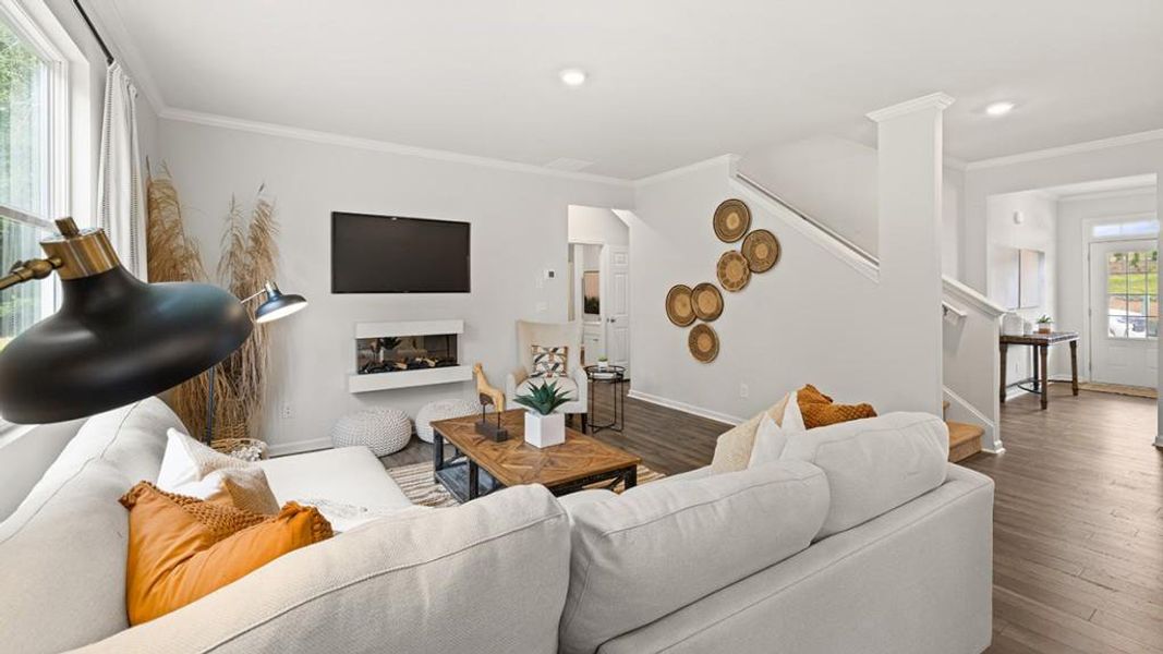 Furnished interior view inside a new home in Braselton Village, Braselton (Image 6). Furnished interior view inside a new home in Braselton Village, Braselton (Image 6).