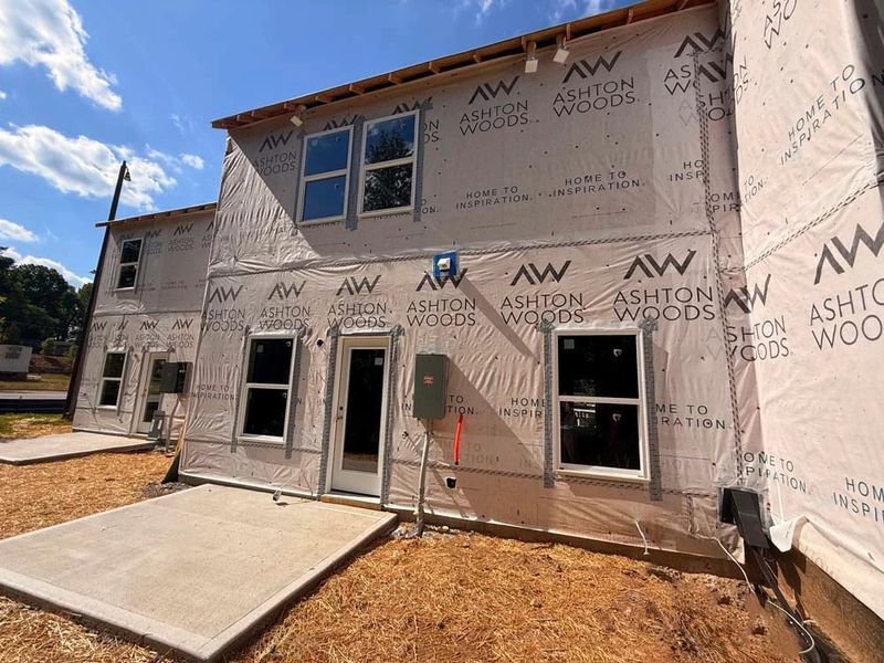 Rear Exterior Construction Progress