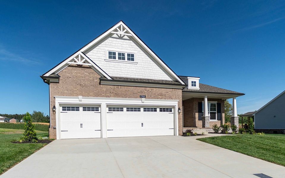 Front exterior of a new home in Aden Woods, Fairview, TN, highlighting curb appeal (Image 2).
