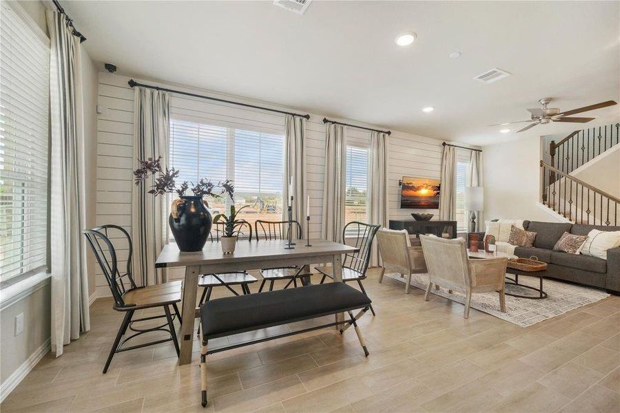 Furnished interior view inside a new home in Seven Oaks Townhomes, Tomball (Image 3).