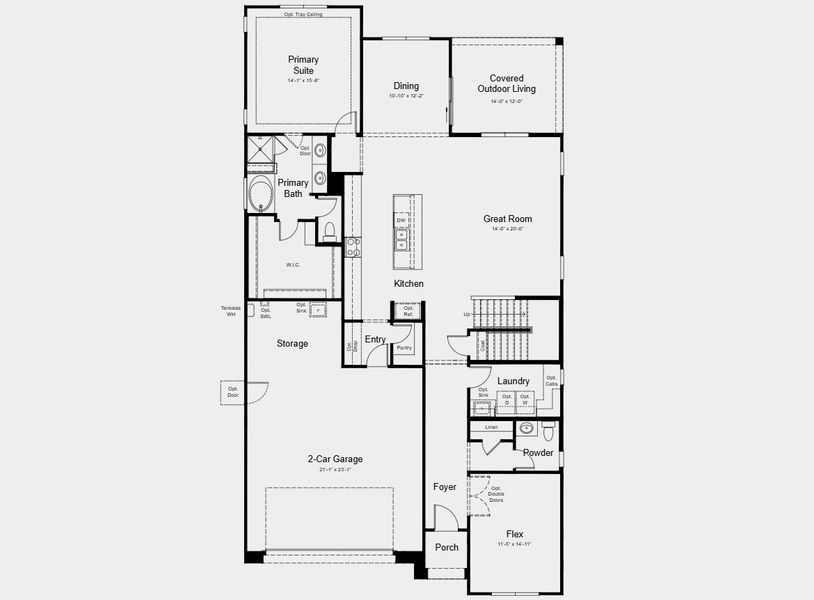 2D floor plan layout for the Victory by Taylor Morrison in Saddleback, Peoria, AZ (Image 3). 2D floor plan layout for the Victory by Taylor Morrison in Saddleback, Peoria, AZ (Image 3).