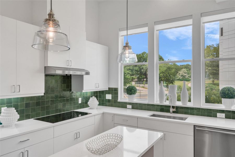 Furnished interior view inside a new home in Bluebonnet Lofts, Austin (Image 15).