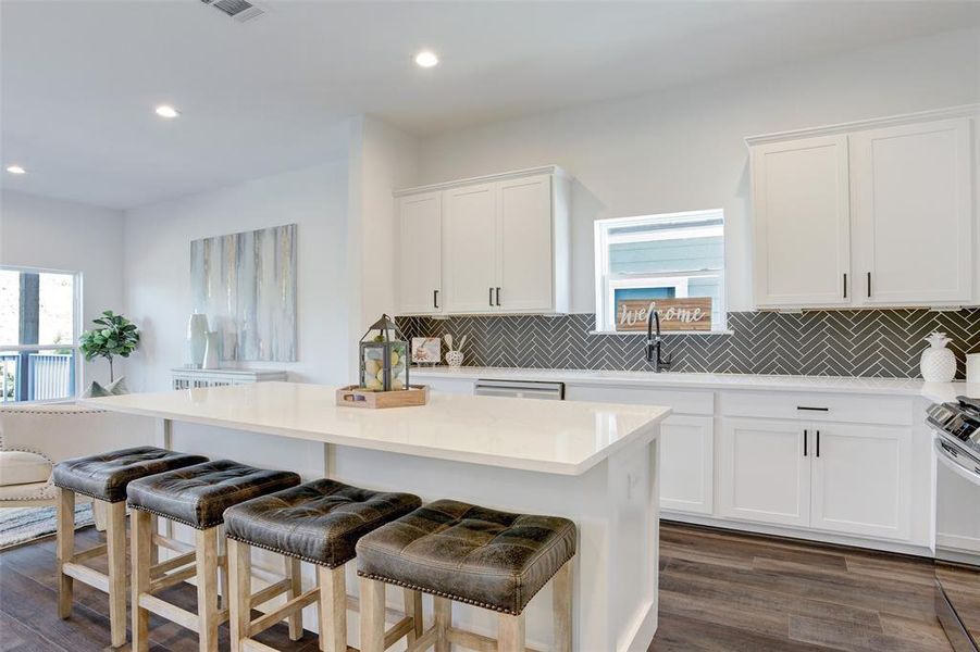 Shaker style cabinetry within the entire home!