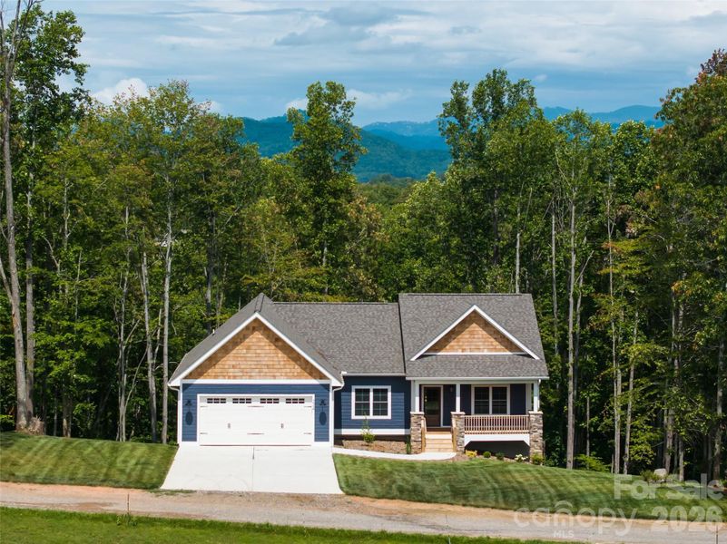 Front exterior of a new home in , Mars Hill, NC, highlighting curb appeal (Image 25).