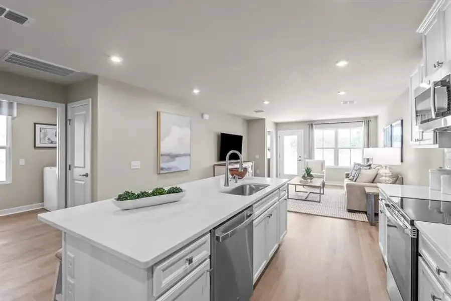 Furnished interior view inside a new home in Reidville Villas, Reidville (Image 9).