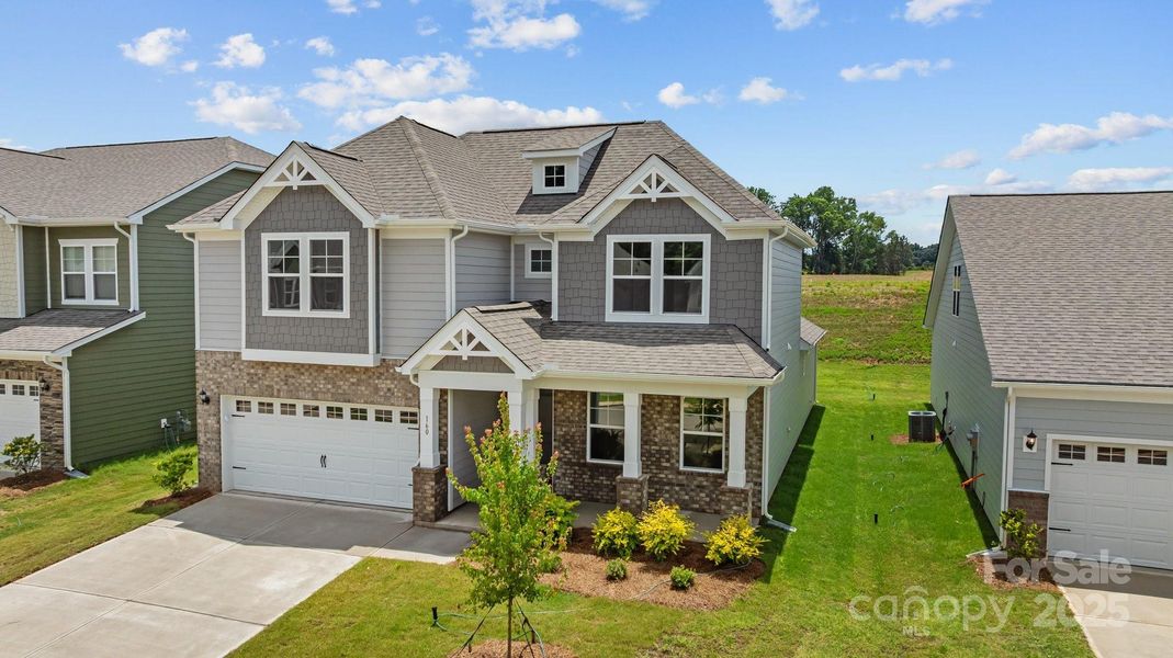 Front exterior of a new home in McFarland Estates, York, SC, highlighting curb appeal (Image 25).