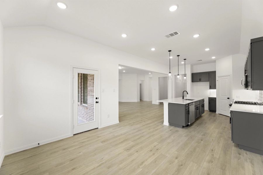 Open Kitchen-Living-Dining Room Representative Photo