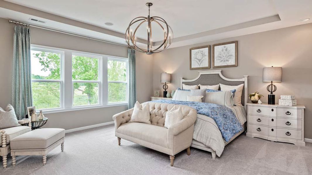 Representative furnished interior of a home built from the London by Taylor Morrison in Walden Woodlands, Huntersville (Image 9). Representative furnished interior of a home built from the London by Taylor Morrison in Walden Woodlands, Huntersville (Image 9).