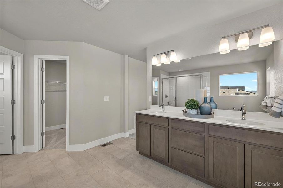 Furnished interior view inside a new home in , Colorado Springs (Image 30). Furnished interior view inside a new home in , Colorado Springs (Image 30).