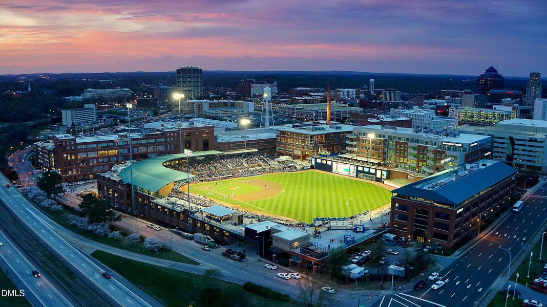 Durham Bulls Stadium and Downtown Durham