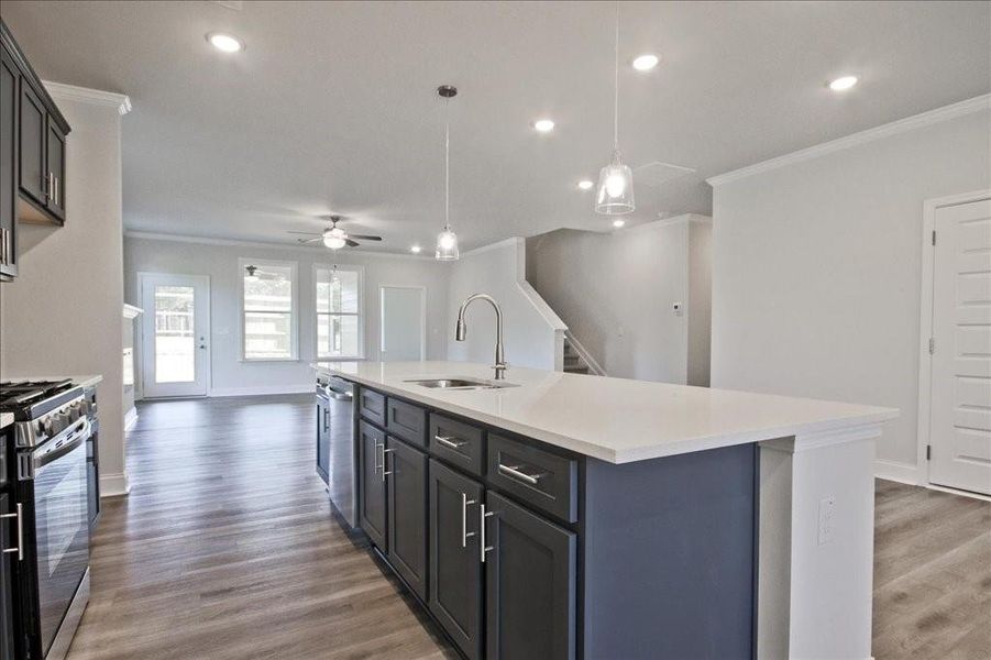 Furnished interior view inside a new home in Cooper's Walk, Loganville (Image 4).