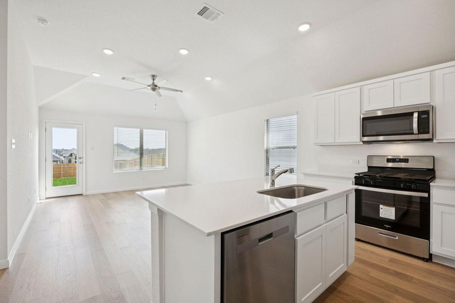 Furnished interior view inside a new home in Trinity Ranch, Elgin (Image 5).