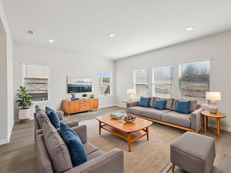 Furnished interior view inside a new home in Preserve at Mountain Creek, Pendergrass (Image 5).